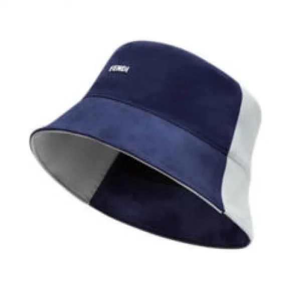 芬迪/Fendi 蓝色麂皮渔夫帽-男士帽子-FENDI芬迪中国官网 FXQ801AIWDF0QV9-8056867736462