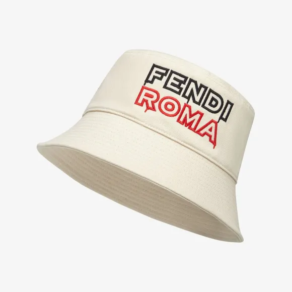芬迪/Fendi 帽子-白色布料渔夫帽-男士帽子和手套 FXQ801ANARF0AS0 8056582895598