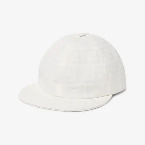 芬迪/Fendi 帽子-白色FF棉质棒球帽-男士帽子和手套 FXQ964AN9UF0RQ0 8056582733104