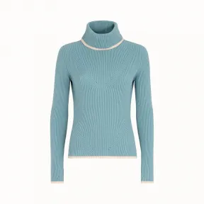 芬迪/Fendi 套头衫_浅蓝色羊绒毛衣 FZY869 A8U TF16WO