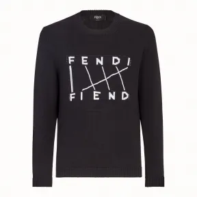 芬迪/Fendi 套头衫_黑色棉质毛衣 FZZ456 A73 EF0QA1