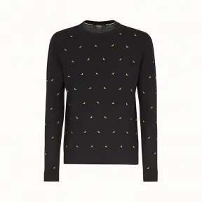 芬迪/Fendi 套头衫_黑色羊毛毛衣 FZZ470 A8B 7F16W7