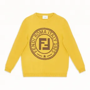 芬迪/Fendi STAMP毛衣_黄色棉和羊绒毛衣 JMG049 A3T FF0JJD