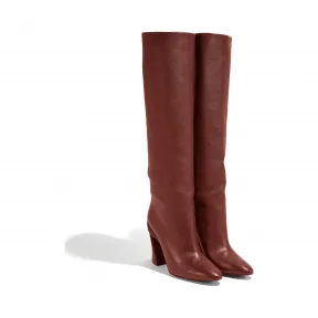 菲拉格慕/Salvatore Ferragamo 雕塑造型鞋跟靴子 01Q328_720221