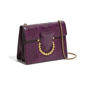 菲拉格慕/Salvatore Ferragamo Gancini正面翻盖手握晚装包 21F953_716503