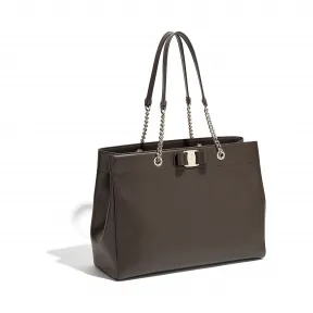 菲拉格慕/Salvatore Ferragamo Vara蝴蝶结双手柄手提袋 21H500_715887