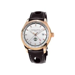 康斯登/Frederique Constant 古典赛车系列GMT 腕表 40MM 镀玫瑰金不锈钢 自动机械机芯 FC-350HVG5B4
