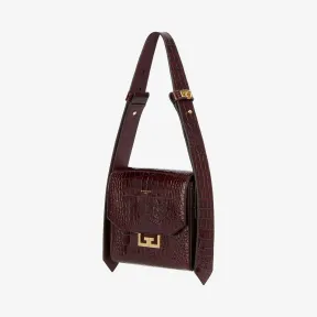 纪梵希/Givenchy 女士 鳄鱼纹效果皮革小号Eden手袋 BB50B1B0LK-542