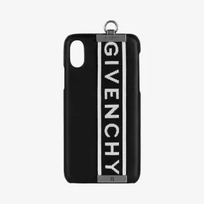 纪梵希/Givenchy 女士 4G LOGO饰带iPhone XS / X手机保护壳 BB607EB0CQ-001