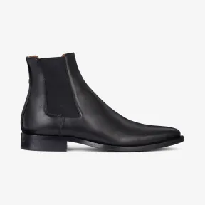 纪梵希/Givenchy 男士 光滑皮革切尔西尖头靴 BH6016H0DD-001