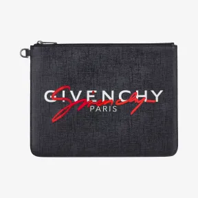 纪梵希/Givenchy 男士 涂层帆布大号手拿包 BK600JK0VM-001