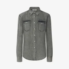 纪梵希/Givenchy 男士 4G刺绣牛仔衬衫 BM603U504E-055