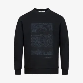 纪梵希/Givenchy 男士 莫列波纹效果亮片运动衫 BM706U3Y29-001