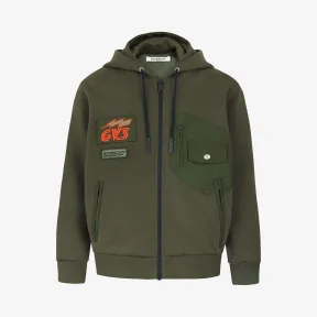 纪梵希/Givenchy 男士 拉链拼接连帽衫 BM70913003-313