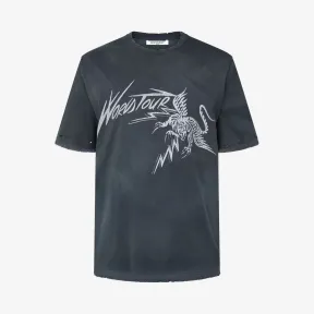 纪梵希/Givenchy 男士 超大剪裁World Tour印花T恤 BM70BC307F-001