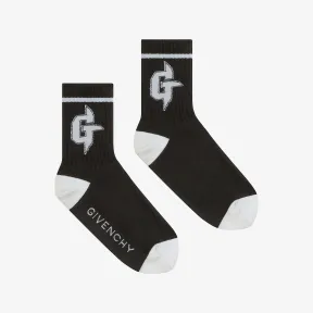 纪梵希/Givenchy 男士 G Rider 棉袜 BMB03J4037-004