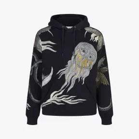 纪梵希/Givenchy 男士 Icare刺绣连帽衫 BMJ02R30AF-001