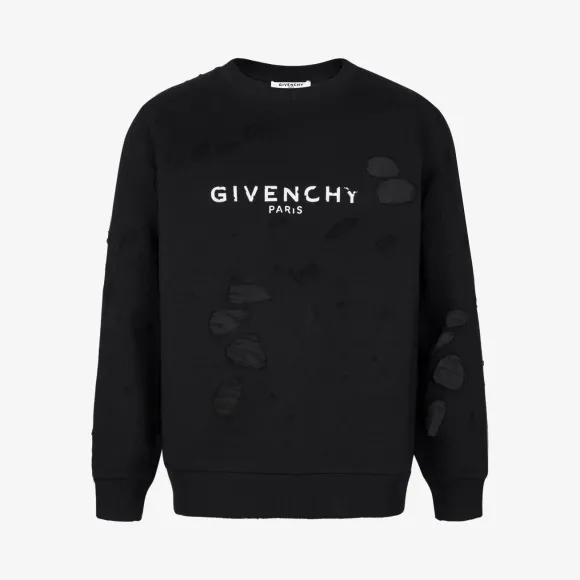 纪梵希/Givenchy Givenchy PARIS destroyed sweatshirt BMJ04B-3Y42-004