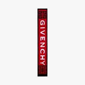 纪梵希/Givenchy 男士 和4G LOGO图案针织围巾 BP00024Y14-009