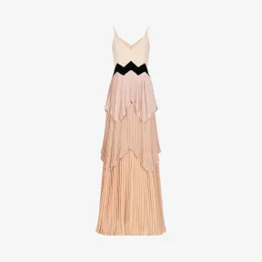 纪梵希/Givenchy 女士 深V领层叠褶裥下摆连衣裙 BW20FD10F4-272