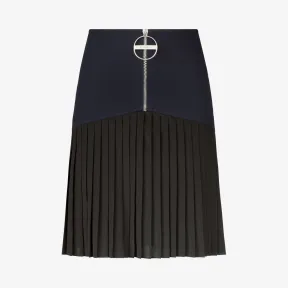 纪梵希/Givenchy 女士 羊毛绉布迷你百褶裙 BW403Z10EF-414