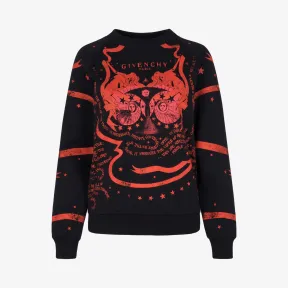 纪梵希/Givenchy 女士 双子座印花卫衣 BW70633Z18-009