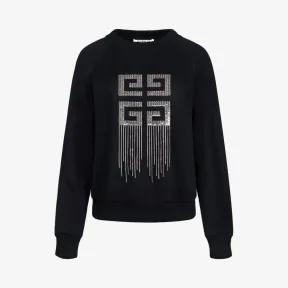 纪梵希/Givenchy 女士 亮片和水晶4G刺绣卫衣 BW7063G0CQ-008