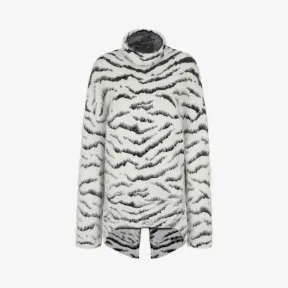 纪梵希/Givenchy 女士 斑马提花超大套头衫 BW903R405S-116