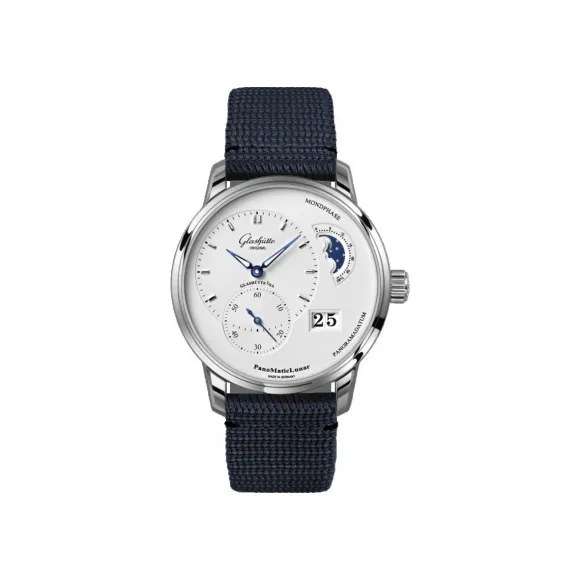 格拉苏蒂/Glashutte Original 偏心月相腕表 1-90-02-42-32-34 40.00MM 自动机械机芯 精钢 