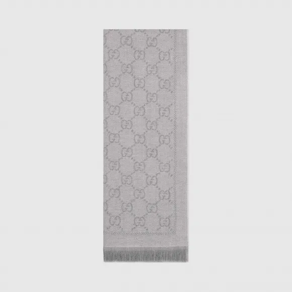 古驰/Gucci GG 提花图案针织围巾 133483-3G200-1763