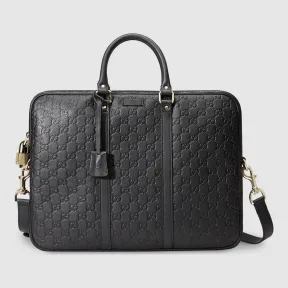 古驰/Gucci Guccissima 真皮公文包 208463 BNX1G 1000
