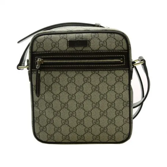 古驰/Gucci 啡色 PVC  斜跨包 233268-KGDHG-9643