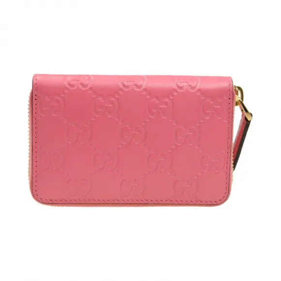 古驰/Gucci 粉红色 牛皮  零钱包 255452-CWC1G-5648
