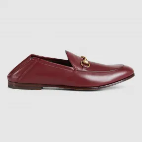 古驰/Gucci 真皮马衔扣平跟船鞋 407314 DLC00 6148