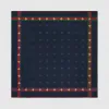 古驰/Gucci 蜜蜂图案真丝织带口袋方巾 407465-4G001-4075