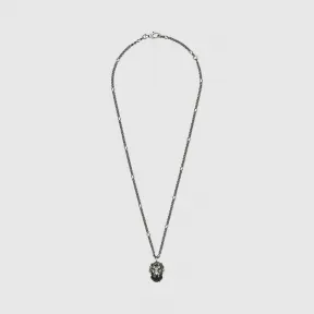 古驰/Gucci 饰水晶和狮头项链 412885-J1D50-9074