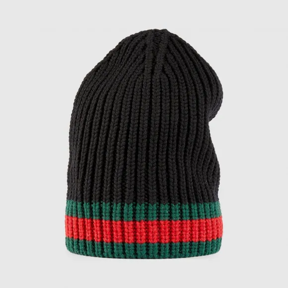 古驰/Gucci 织带羊毛帽 429753-4G206-1000