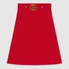 古驰/Gucci 羊毛真丝混纺及膝裙 430572 ZHM26 6543