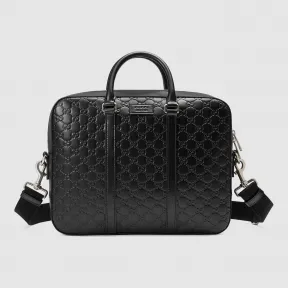 古驰/Gucci Gucci Signature真皮公文包 435322 CWCBN 1000