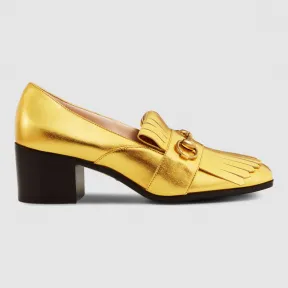 古驰/Gucci 真皮中跟平跟船鞋 443406 B8B00 8016