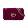 古驰/Gucci 紫色 天鹅绒  手提包 446744-K4D2T-5671