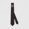 古驰/Gucci 扭结下方老虎图案真丝领带 452170-4E002-1000