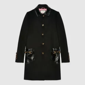 古驰/Gucci 羊毛和真皮外套 453280 ZIZ14 1276