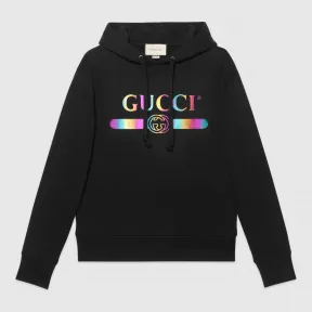 古驰/Gucci Gucci标识棉卫衣 475374 XJAPA 1082