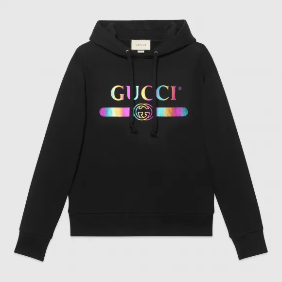 古驰/Gucci Gucci标识棉卫衣 475374 XJAPA 1082