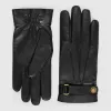 古驰/Gucci 皮革手套 475379 4SA04 1000