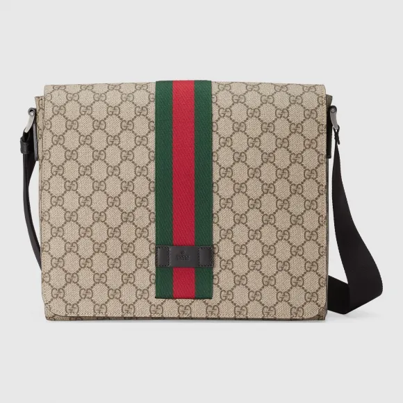 古驰/Gucci 高级人造帆布邮差包 475432 KHNGN 9692