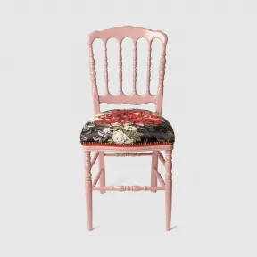 古驰/Gucci 饰花朵提花木质椅子 482812-ZACCQ-5634