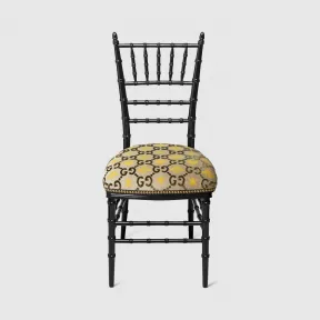 古驰/Gucci 饰 GG 提花 Chiavari 椅子 482816-ZAB93-3298
