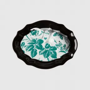 古驰/Gucci 饰腊叶印花和甲壳虫香盘 482836 ZAP31 3202